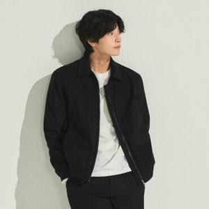 [TAG가 198,000원] 페리엘리스 남성 블루종 스웨이드 자켓_PE3HWMJP72 [BLACK]