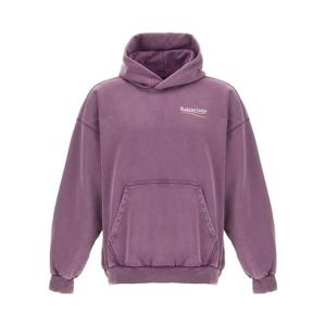 발렌시아가 후드 티셔츠 767877TQVN63569 FADED PURPLE DOM