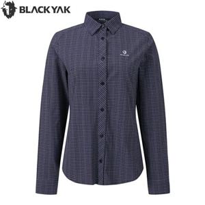 블랙야크 여성 봄여름 올라운더 체크 셔츠 경량 스트레치 긴팔 셔츠 1BYYSMU501VN