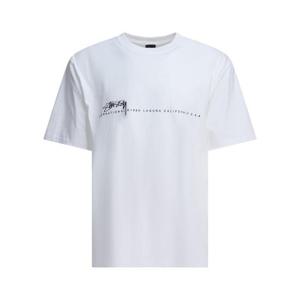스투시 남성 화이트 반팔 티셔츠 19050801201 WHITE