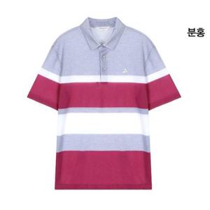 그린조이 HC12 남성 빅ST 프린트 반팔 카라 티셔츠 GS25KY27M(핑크)
