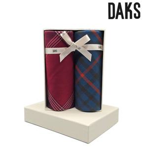 [닥스(손수건)]2매 선염 스마트 손수건 세트 DMT1902/1903 (B)