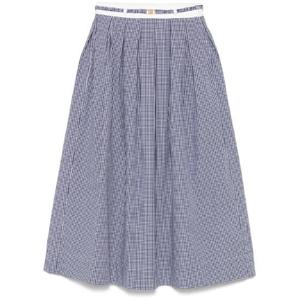 25 FW 마쥬 깅엄 패턴 미디 스커트 MFPJU01444O013 TP436719627