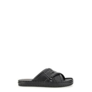 FENDI BLACK LEATHER SANDAL 7X1501AHI3F0QA1