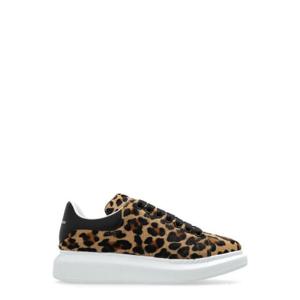 Alexander McQueen 오버사이즈 레오파드 프린트 스니커즈 718139WLEN4 2044LEOPARDBLACK TP935955133