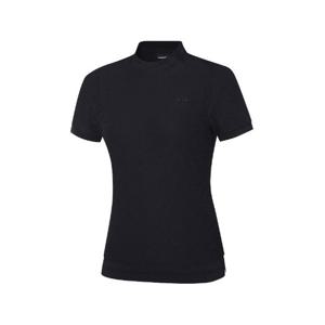 와이드앵글골프반팔티 KQJ WWM23212Z1 CO W.ICE 변형 카라 블라우스 L (Black)