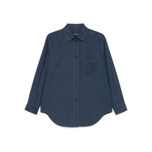 25 FW 엠포리오아르마니 로고 자수 셔츠 EW000739AF12432 TP438060483
