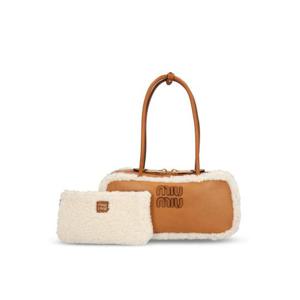 미우미우 토트백 5BB1482CTTF036S AI25 COGNAC NATURE LE