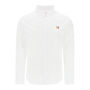 메종키츠네 긴팔 셔츠 MM00409WC0026 WHITE