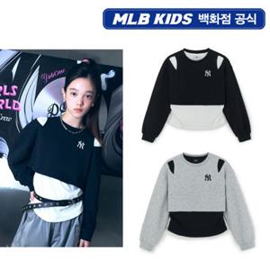 [백화점][MLB키즈PG] 스트릿 베이직 여아 레이어드 맨투맨 2종 택1 (7FMTB2354)