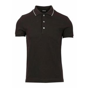 [ZEGNA] 라프리마 남성 티셔츠 블랙 스트레치 코튼 폴로 UF358A9F746M09 /8