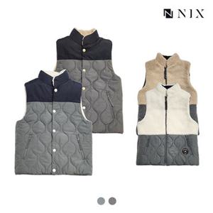 [NIX]유니)하이넥 리버서블 패딩 베스트(FNQWCVX710P)