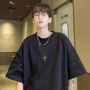 MFNC040115 - 루즈핏 심플 프린팅 면 반팔 티셔츠 (3C 남성면티
