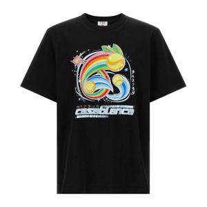 카사블랑카 만가 테니스 볼 코튼 티셔츠 MAW25JTS00108 MANGATE
