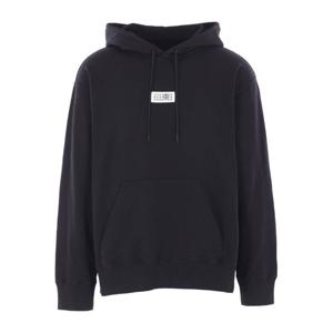 MM6메종마르지엘라 블랙 코튼 저지 후드티 SH0GU0033 M25025900