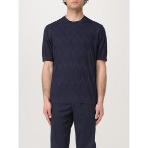 미소니 반팔 티셔츠 US25SL02BK043Z S72JF Blue