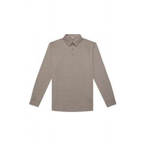 [BY파크랜드][오스틴리드]베이지 올오버 프린트 티셔츠_A3TL1316