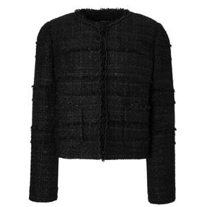 질스튜어트뉴욕   25FW  글리터장식 코튼혼방 트위드자켓 JSJA5D220BK