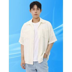 [빌리버스] 남성 여름 반팔셔츠 린넨라이크 니트 남방 BLC006