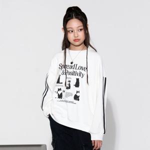[더데이걸]융기모캐릭터박시핏스웨트티셔츠TGMA24T14
