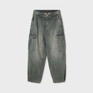 [후아유]남녀공용 Vintage Denim Cargo Pants(U) WHTJF4T31U