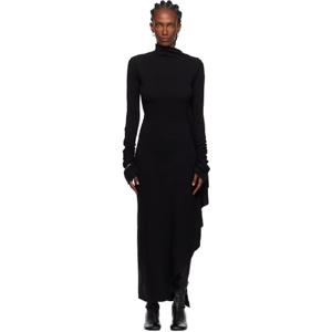 25 FW 앤드뮐미스터 여성 블랙 바부 맥시 드레스 252378F055000