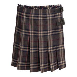 BURBERRY 8110427 Check  Wool mini kilt