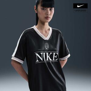 [나이키] 스포츠웨어 여성 브이넥 저지 탑 IH8505-010