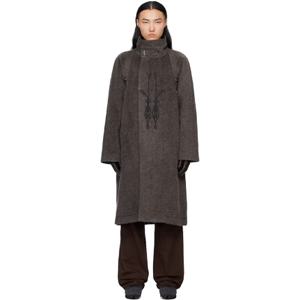 25 FW 키코 코스타디노브 남성 그레이 코르모스 밀리터리 코트 252985M176003
