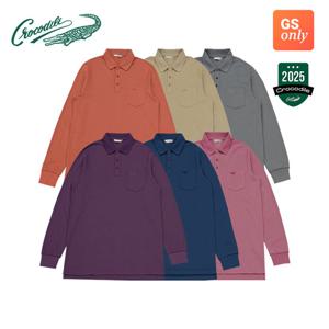 [GS단독] 25FW 신상 크로커다일 에센셜 로고 긴팔 카라티