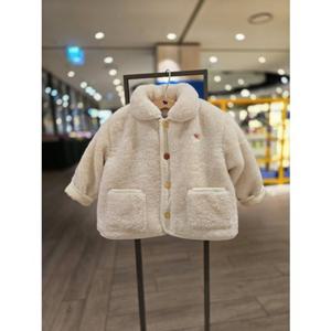 [블루독베이비] 25 FW(크림)원터도기 FUR 점퍼(45C1411304)유아 아가옷 백일 돌 선물 조카 아우터 (45C1411