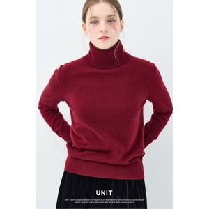 [유닛]캐시미어 피튜니아 터틀넥 풀오버 UFKKTN340C