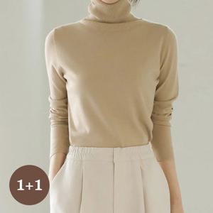 [바네사빈] [1and1](22컬러)폴라 니트 비스코스 베이직 v00850