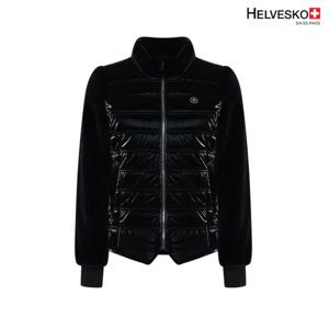 헬베스코 여성 퍼 슬리브 퀄팅 방풍 패딩점퍼 H2WWJP564