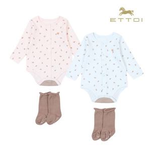 [에뜨와]리프바디수트양말SET(PINK,MINT)_07P517903