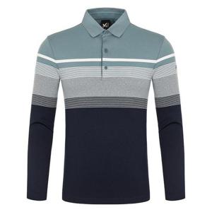 MILLET MG01 밀레 [ 24FW 40%행사 ] 남성 봄가을 간절기 카라티 데피 스트라이프 티셔츠_ _MLTFT222I
