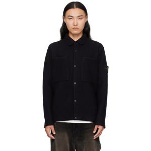 스톤아일랜드 재킷 블랙 5100058 펠트 RWS 울 재킷 252828M192002