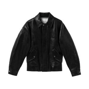 우영미 패디드 레더 자켓 블랙   24FW W243LJ01654B