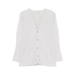 Issey Miyake 플리츠 버튼 가디건 HP58JL54111