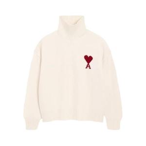AMI Paris 아미 드 쾨흐 퍼넬 넥 울 스웨터 H25UKS839018