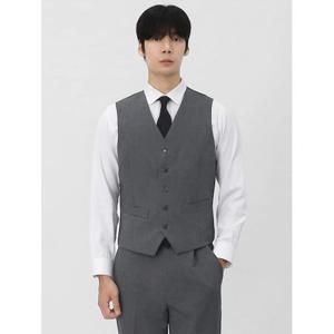 [빌리버스] 남성 수트 베스트 싱글 하객룩 테일러드 베이직 정장조끼 BAX189
