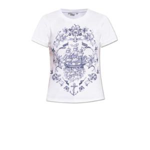 Alexander McQueen 알렉산더 맥퀸 화이트 반팔 티셔츠 2203678