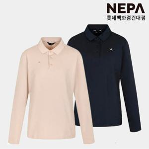 네파 [택가 89,000원] 여성 가을 간절기 코트나 피케 약기모 긴팔 폴로 티셔츠 아웃도어 7J65241
