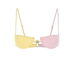REINA OLGA Two tone stretch nylon Hommond bikini top HAMMONDTOP 2TONPASLYC