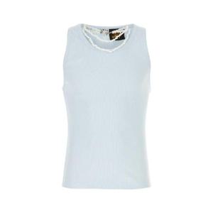 LOEWE PAULAS IBIZA Pastel light blue cotton Paula s Ibiza tank top H616Y23J03 LIGHTBLUE