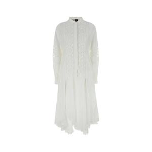 LOEWE PAULAS IBIZA White cotton Paula s Ibiza shirt dress S616Y09XB8 WHITE