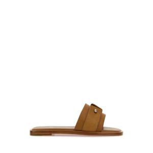 CHRISTIAN LOUBOUTIN CHAMBELIMULE DONNA FLAT CALF WAX LINING CUOIO HEEL 1250865 7130