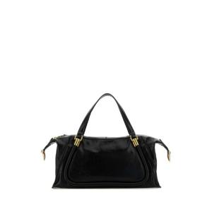 CHLOE Black leather Paraty 24 shopping bag CHC24AS750N82 001