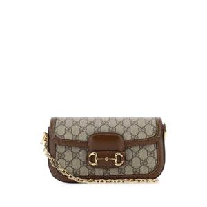 GUCCI Leather and GG fabric handbag 73517892TCG 8563