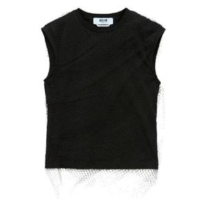 25 FW 엠에스지엠 메시 오버레이 탱크 탑 3941MDT71257798 TP442820526